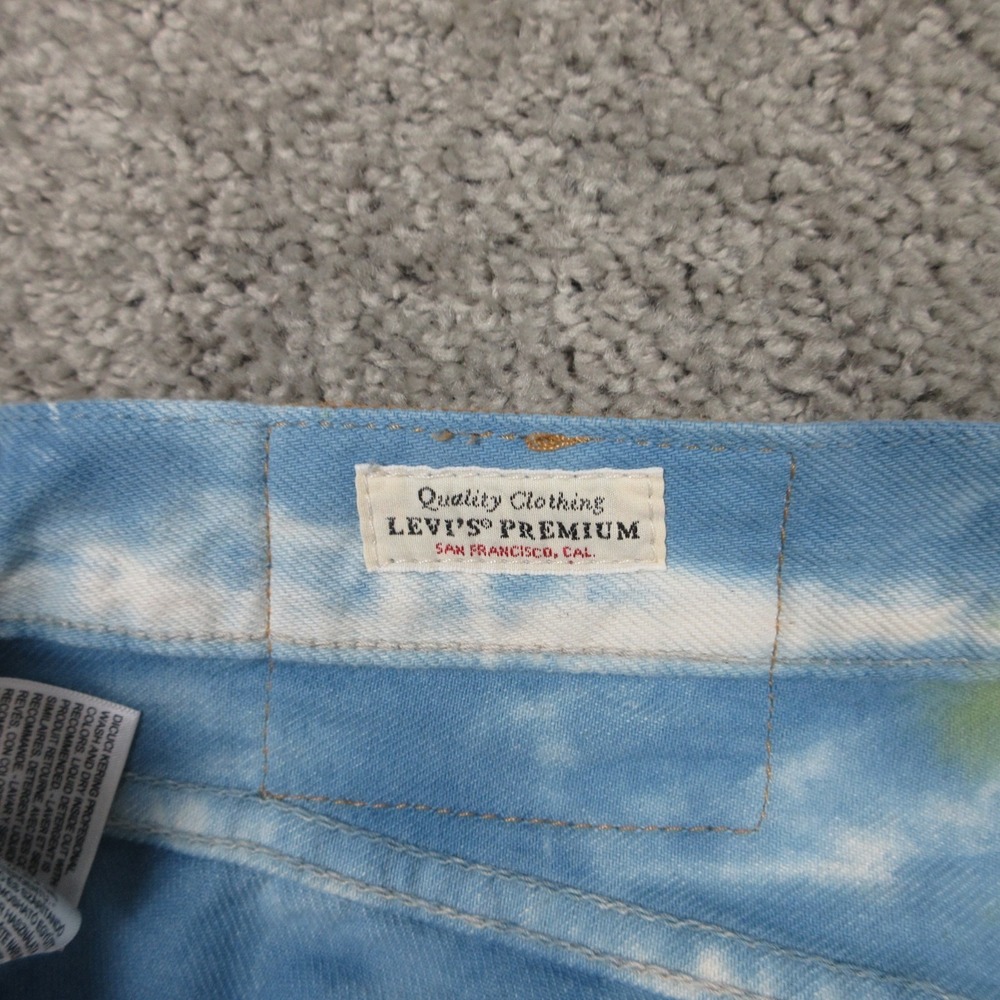 Levis Jeans Mens 30x30 Tie Dye Water Color 501 '93 Button Fly Denim Premium EUC - Picture 8 of 11